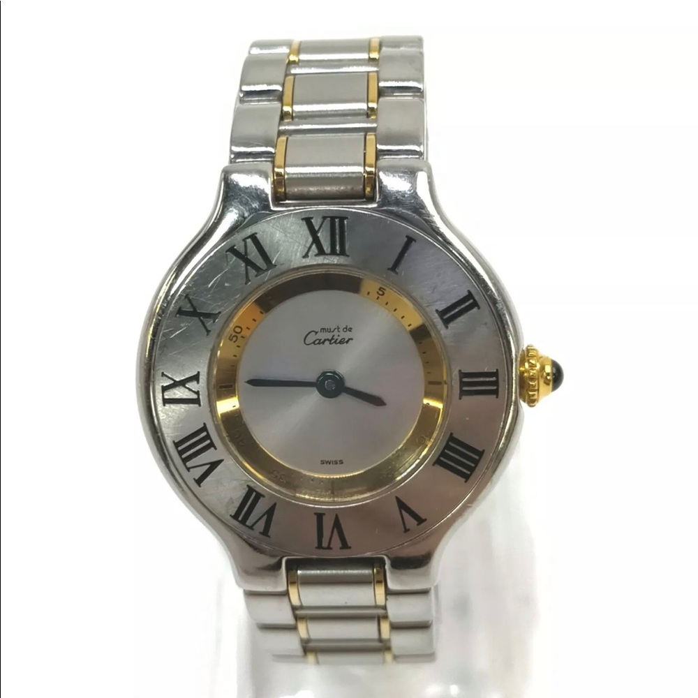 ❌SOLD❌Authentic Must de Cartier watch with case